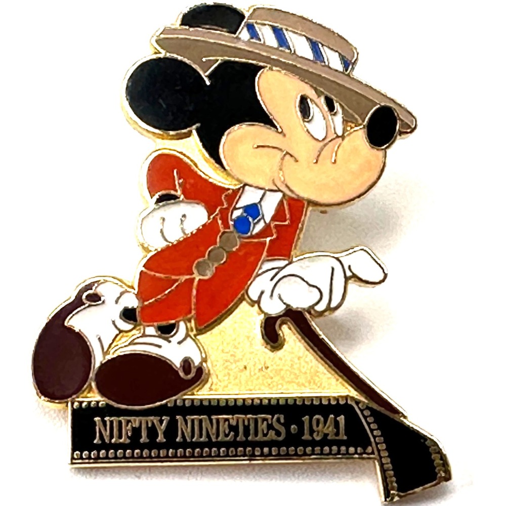 Disney Pin Mickey Through Years Film Strip Nifty Nineties 1941 LE 1200 ID 16375‎
